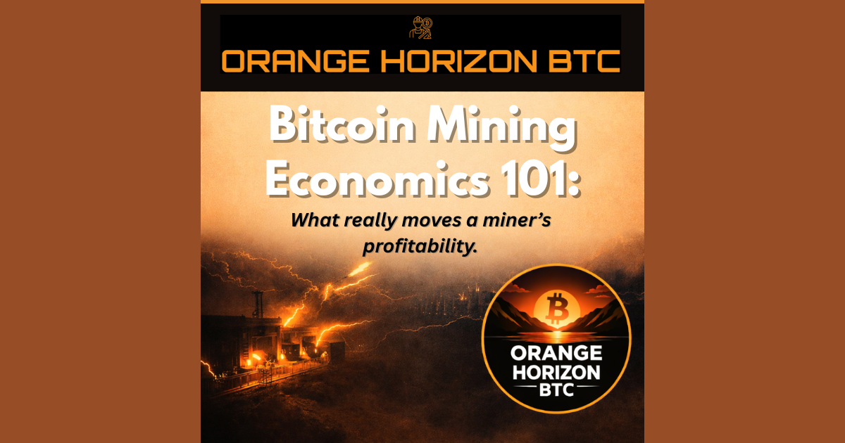 Bitcoin Mining Economics 101: What Really Moves a Miner’s Profitability